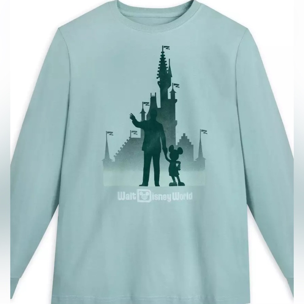 Walt Disney and Mickey Mouse ''Partners'' Long Sleeve T-Shirt for Adults –Medium